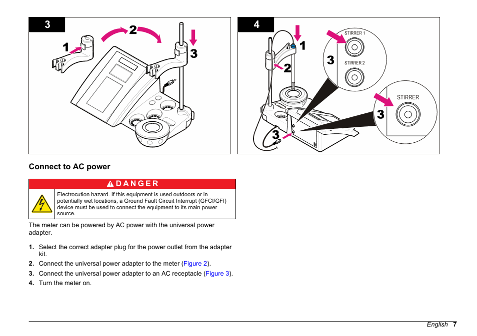 Connect to ac power | Hach-Lange SENSION+ MM378 User Manual | Page 7 / 520