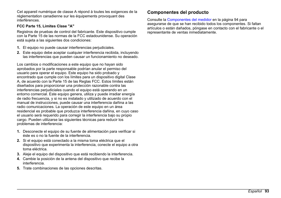 Componentes del producto | Hach-Lange SENSION+ MM378 User Manual | Page 93 / 520