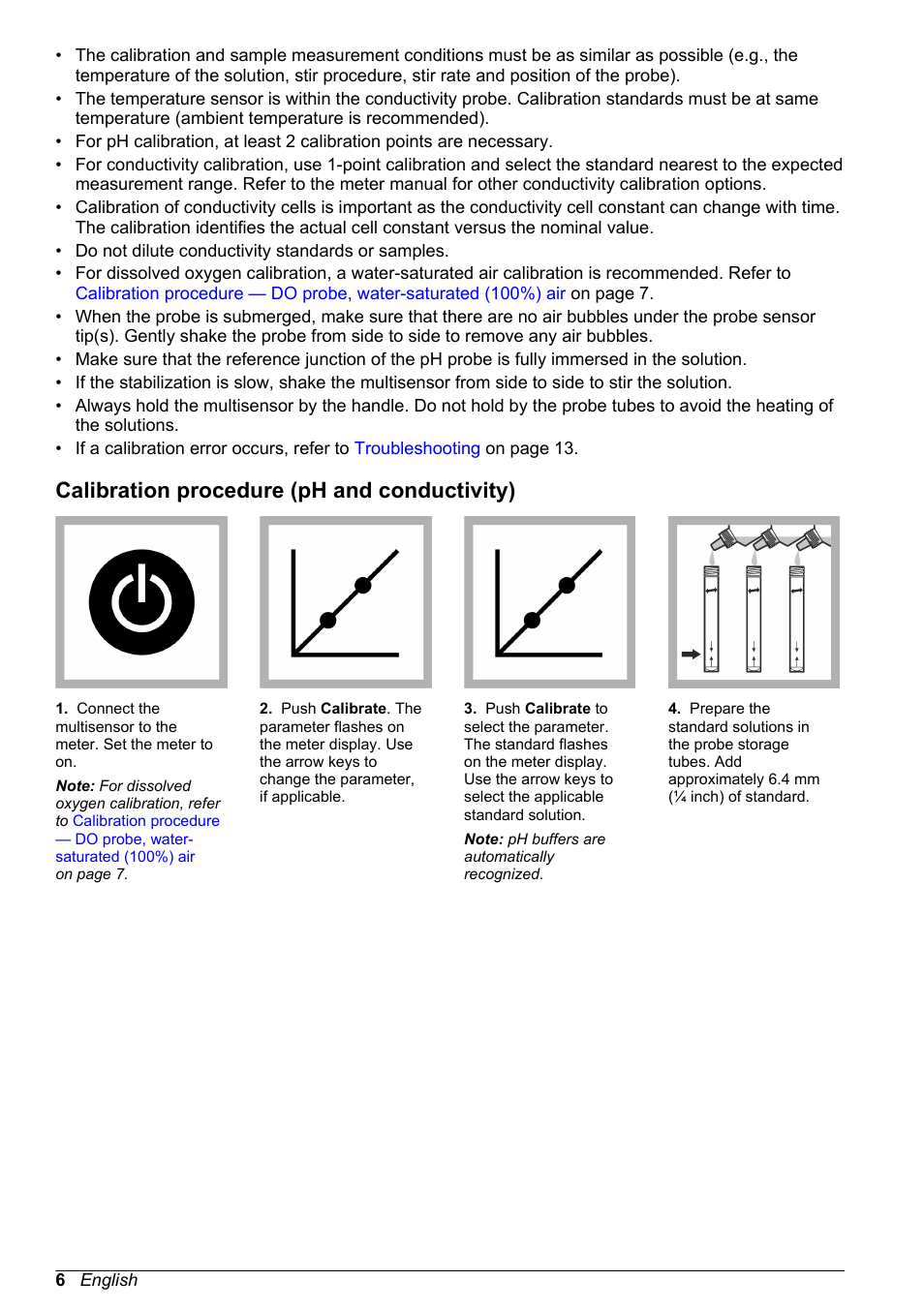 Calibration procedure (ph and conductivity) | Hach-Lange SENSION+ 50 49 User Manual User Manual | Page 8 / 20