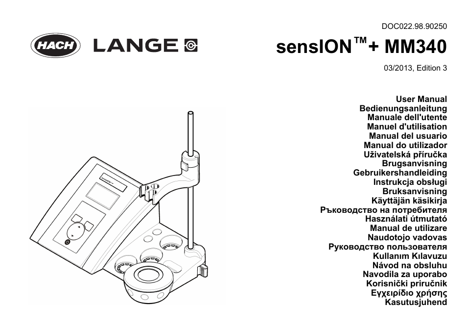 Hach-Lange SENSION+ MM340 User Manual | 418 pages