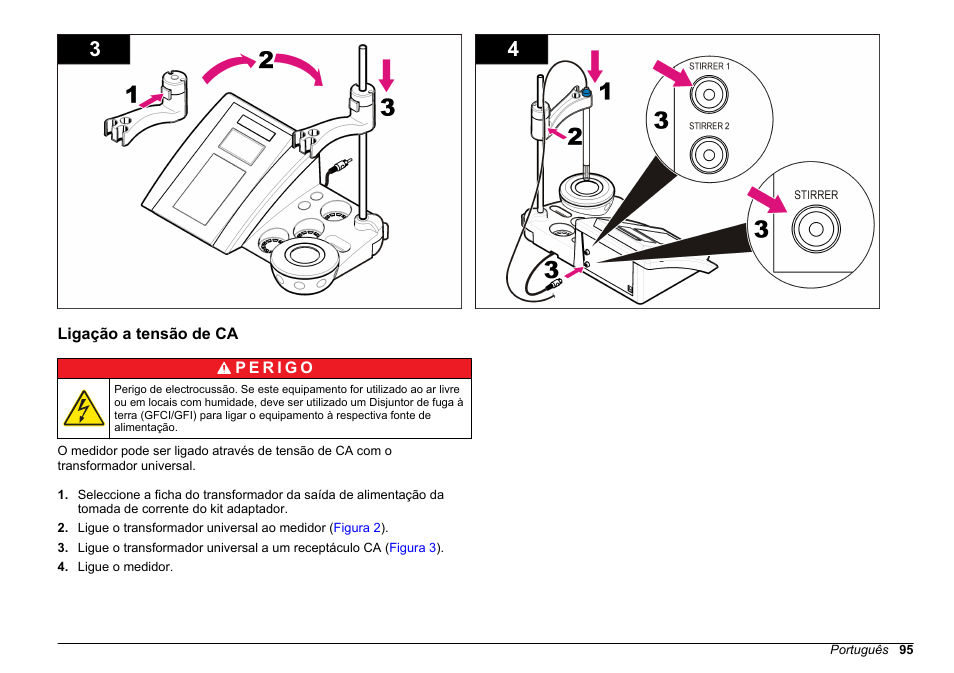 Ligação a tensão de ca | Hach-Lange SENSION+ MM340 User Manual | Page 95 / 418