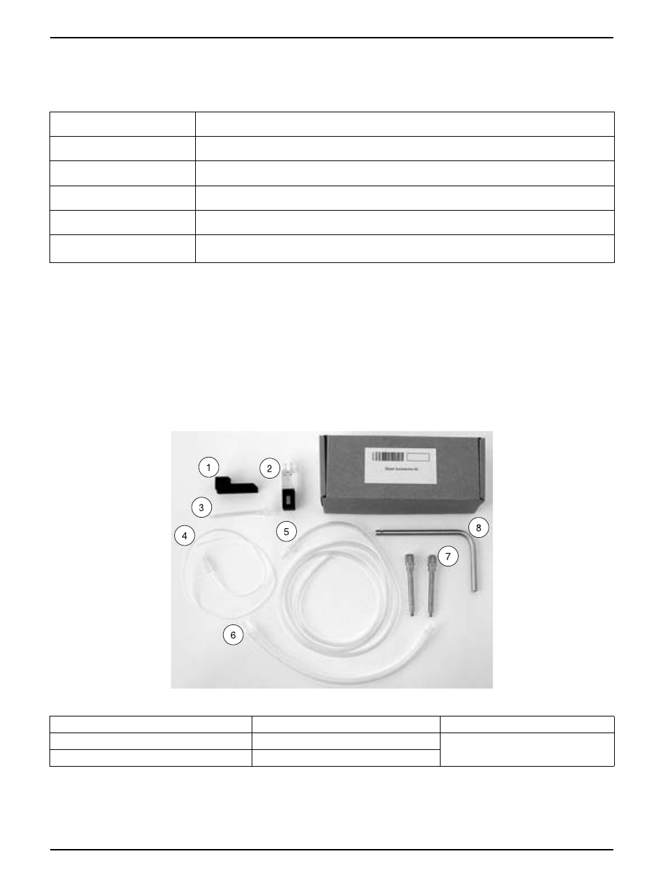 Figure 1 sipper accessories kit, Specifications, Unpacking the sipper module | Sipper module | Hach-Lange Sipper Module for DR 5000 User Manual | Page 2 / 12
