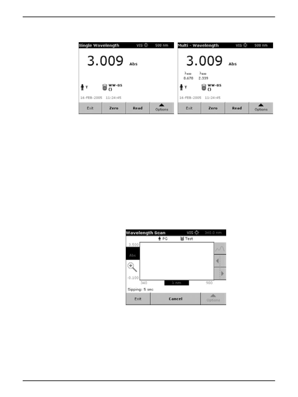 Performing a wavelength scan, Sipper module | Hach-Lange Sipper Module for DR 5000 User Manual | Page 9 / 12