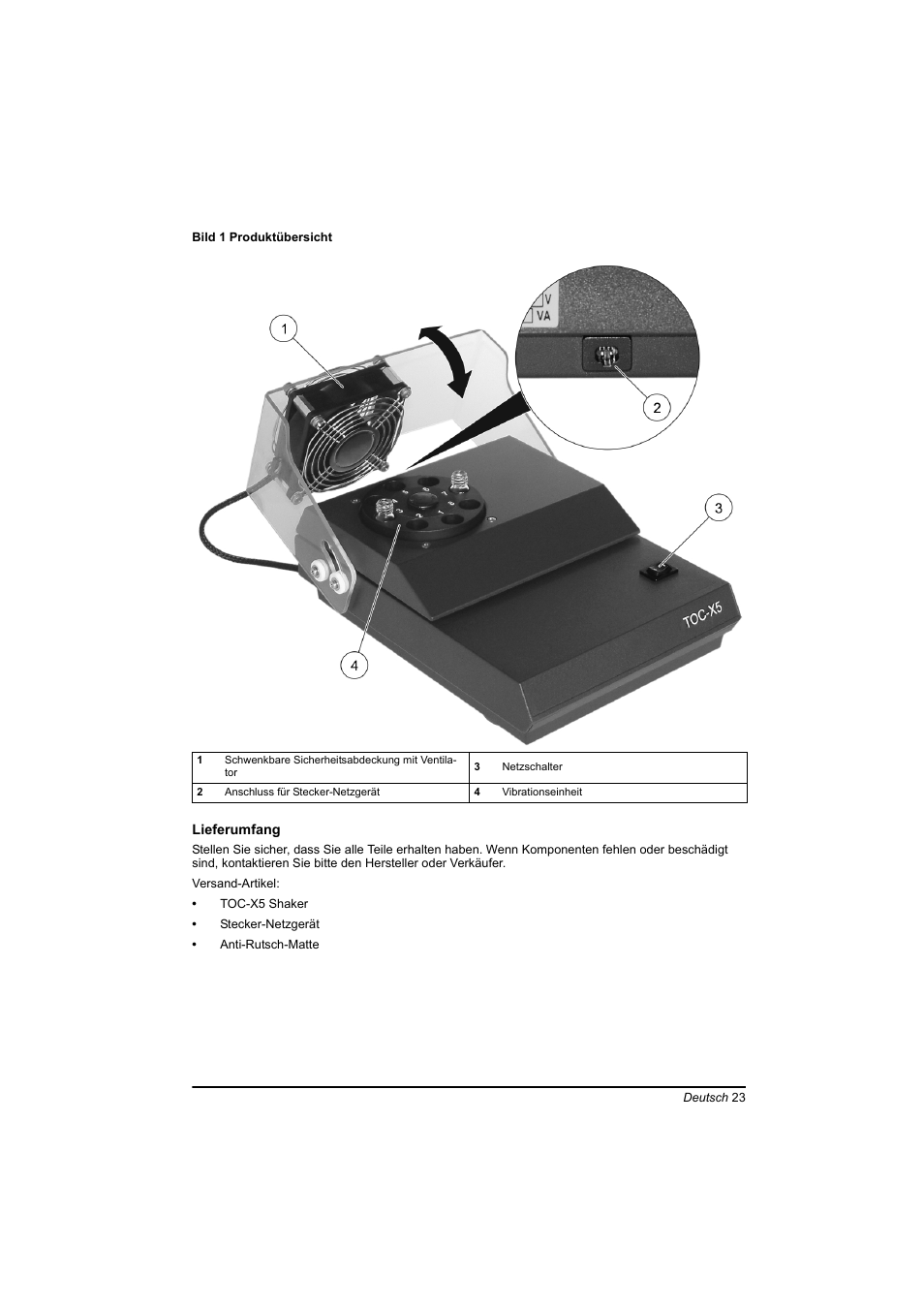 Hach-Lange TOC-X5 shaker User Manual | Page 23 / 117