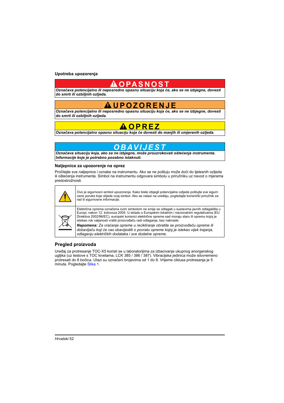 Hach-Lange TOC-X5 shaker User Manual | Page 52 / 117