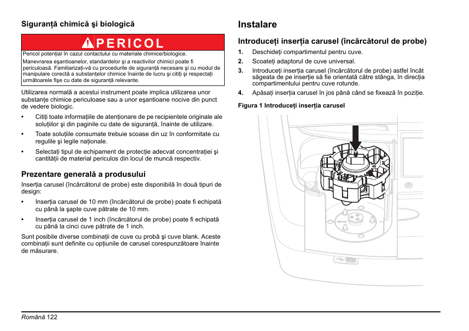 Instalare | Hach-Lange LZV902 User Manual | Page 122 / 169