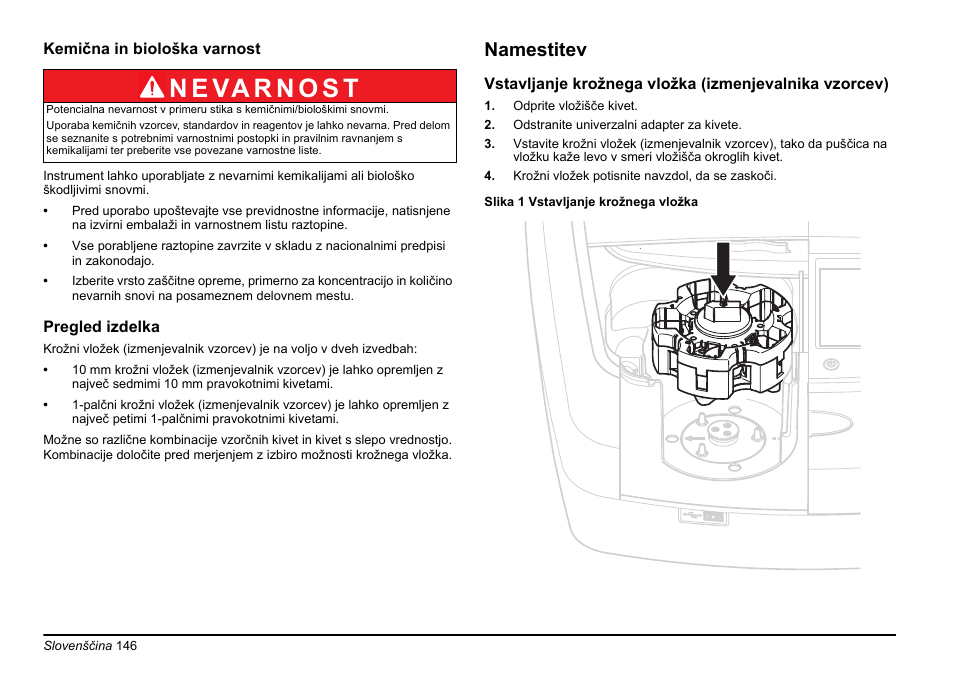 Namestitev | Hach-Lange LZV902 User Manual | Page 146 / 169
