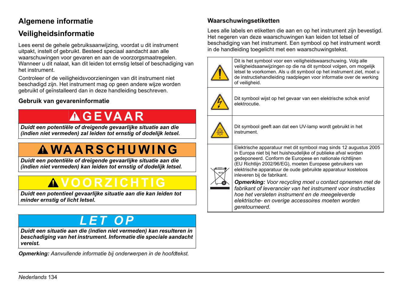 G e va a r | Hach-Lange FP 360 sc Basic User Manual User Manual | Page 134 / 359