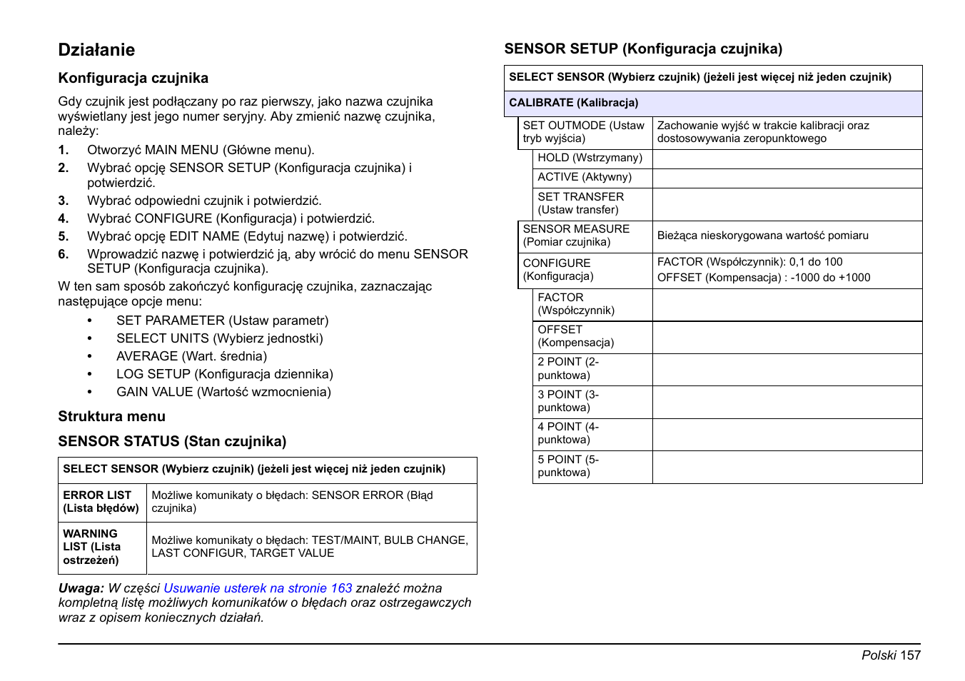 Działanie | Hach-Lange FP 360 sc Basic User Manual User Manual | Page 157 / 359