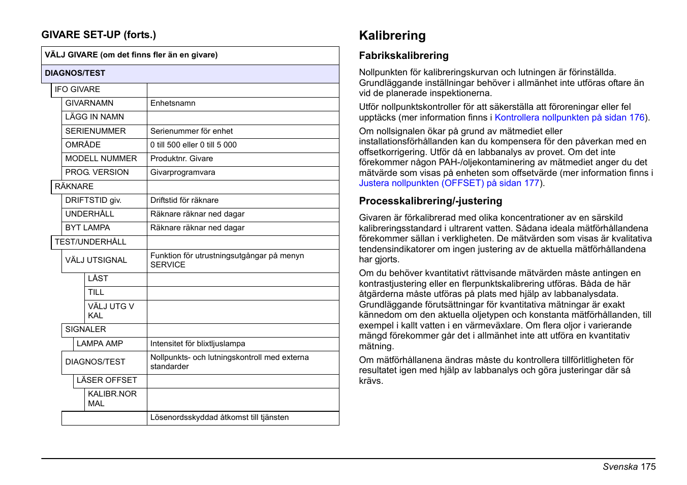 Kalibrering, På sidan 175 | Hach-Lange FP 360 sc Basic User Manual User Manual | Page 175 / 359