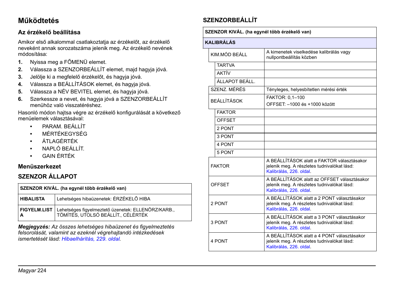 Működtetés | Hach-Lange FP 360 sc Basic User Manual User Manual | Page 224 / 359