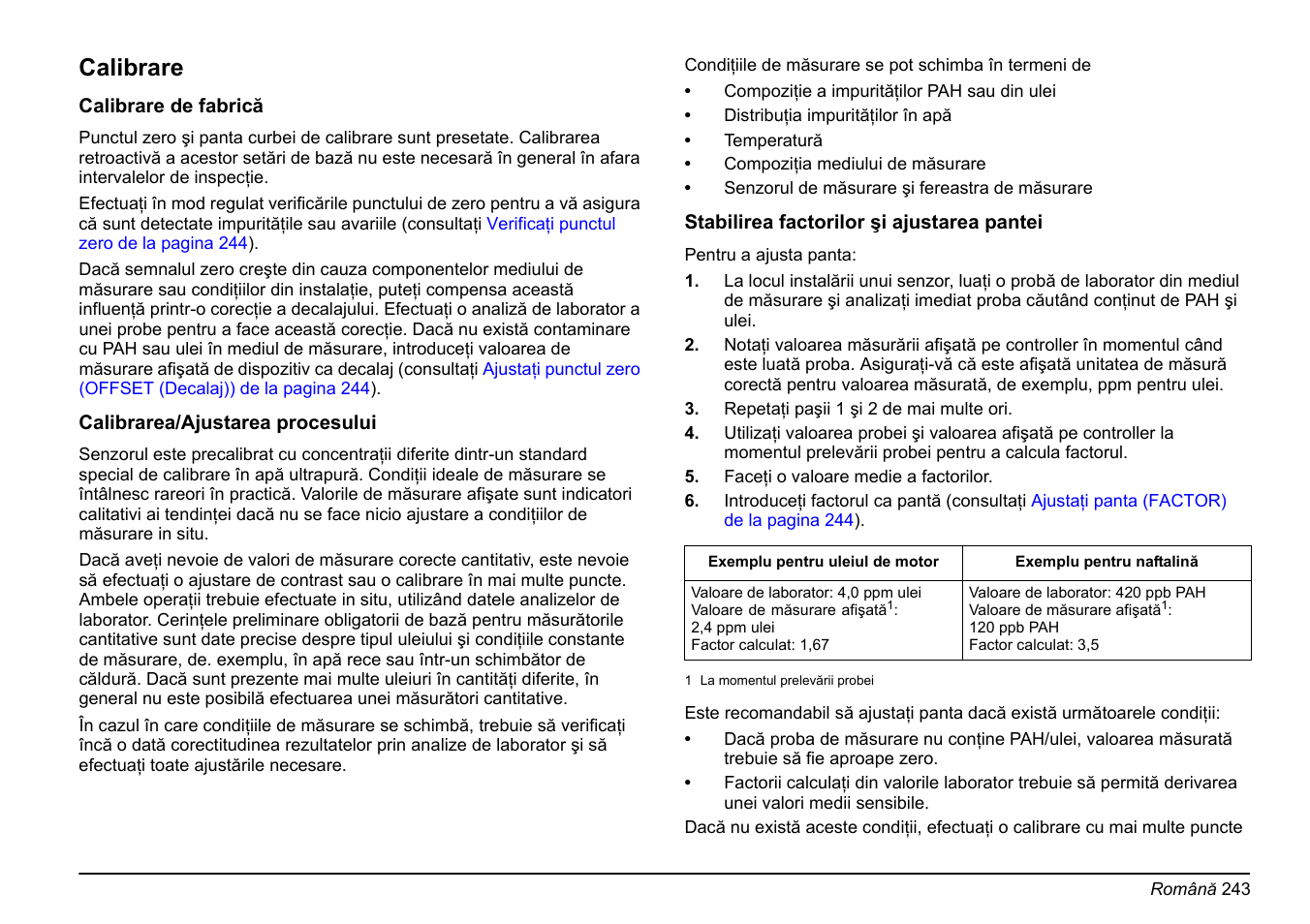 Calibrare | Hach-Lange FP 360 sc Basic User Manual User Manual | Page 243 / 359