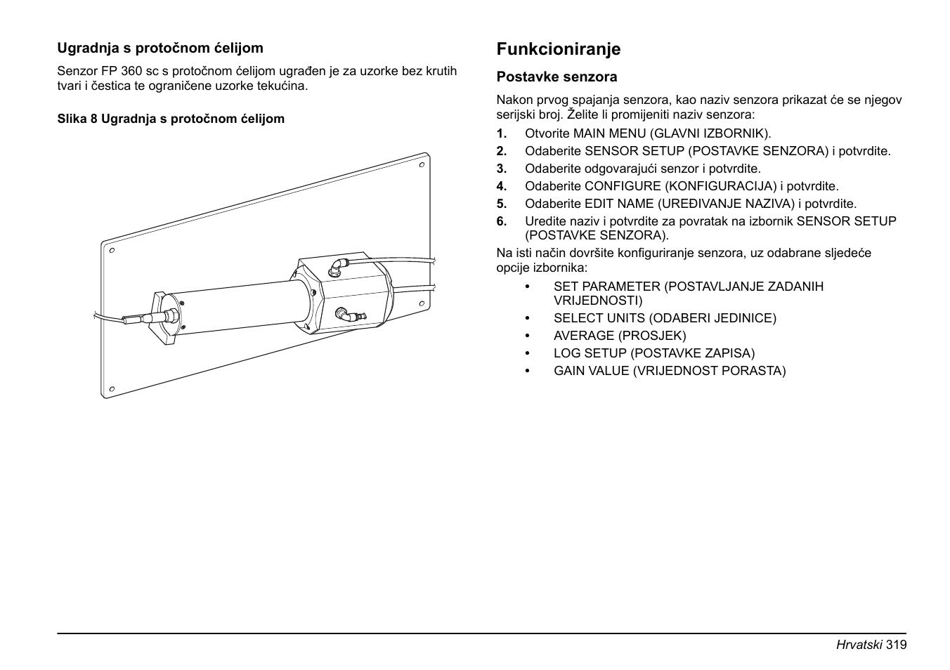 Funkcioniranje | Hach-Lange FP 360 sc Basic User Manual User Manual | Page 319 / 359