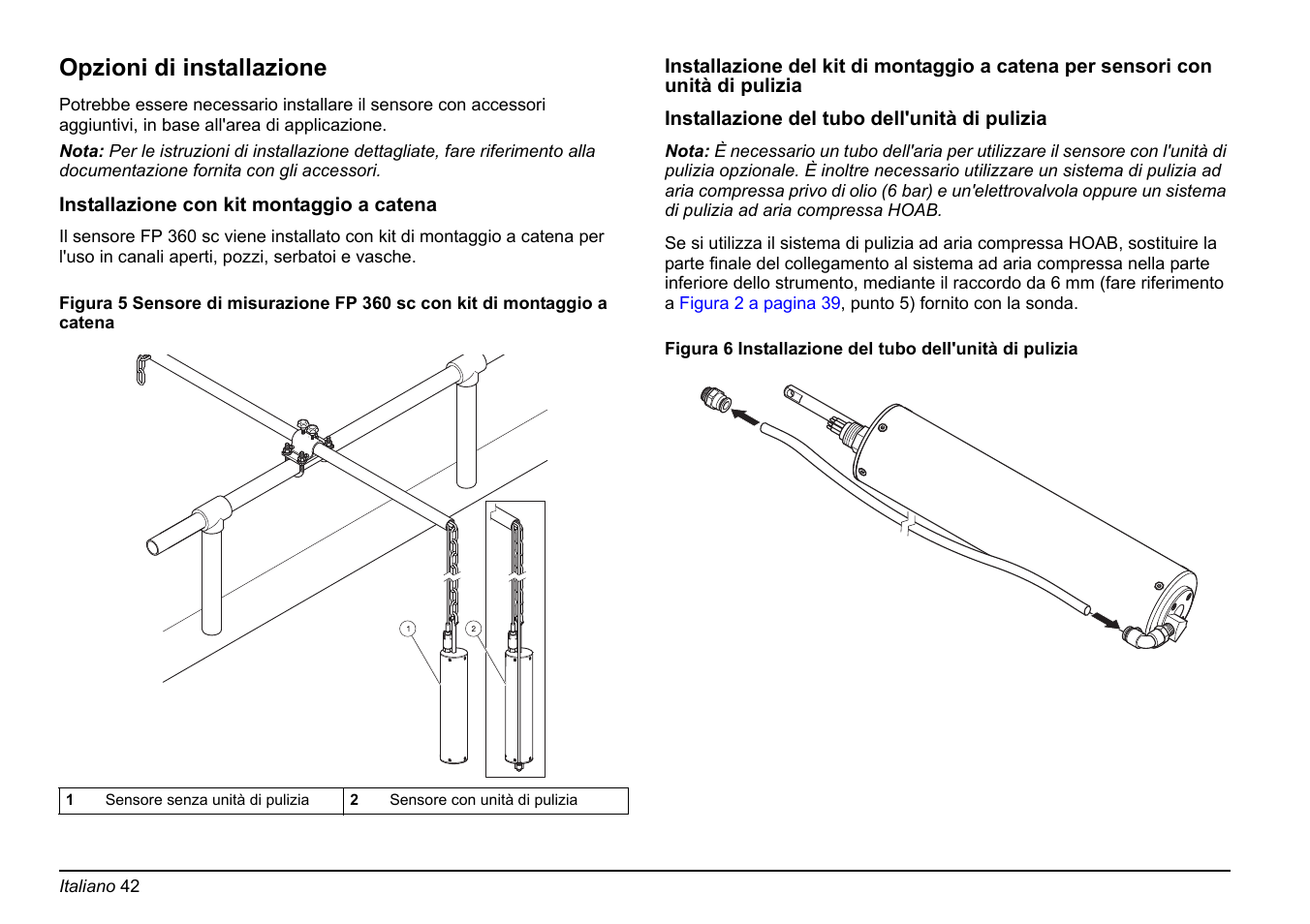 Opzioni di installazione | Hach-Lange FP 360 sc Basic User Manual User Manual | Page 42 / 359