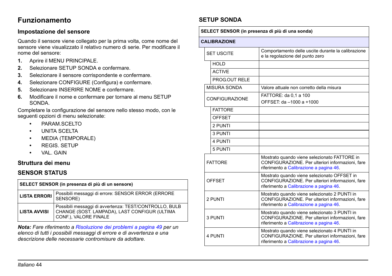 Funzionamento | Hach-Lange FP 360 sc Basic User Manual User Manual | Page 44 / 359