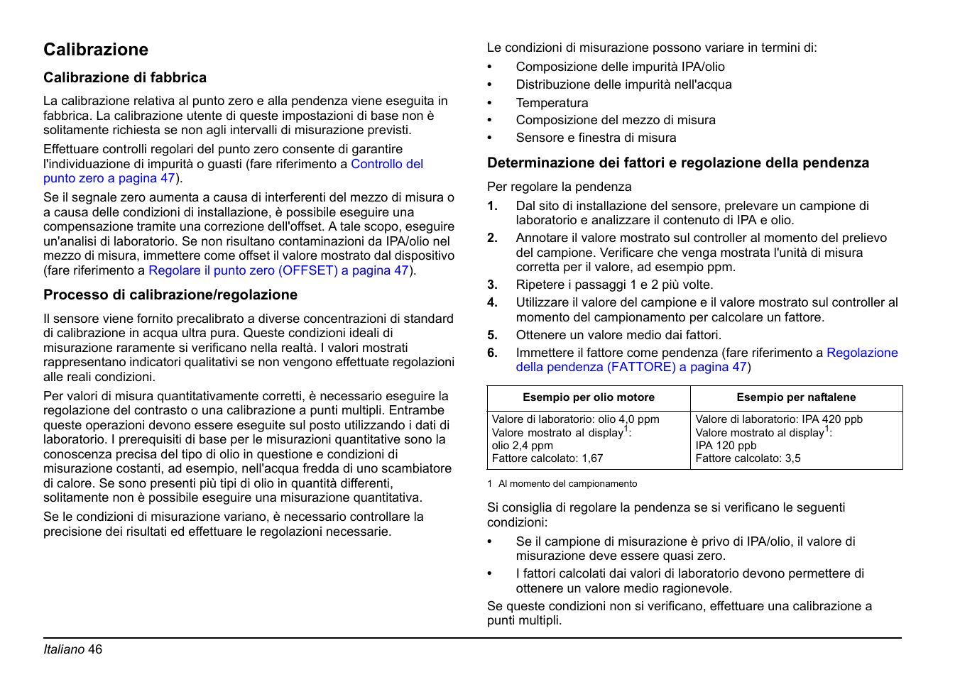 Calibrazione | Hach-Lange FP 360 sc Basic User Manual User Manual | Page 46 / 359