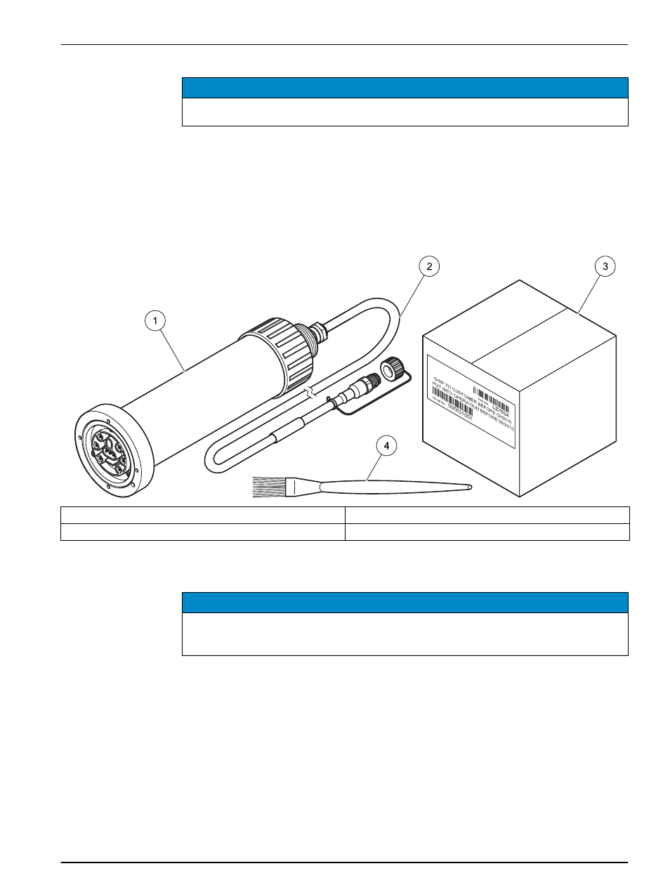 Section 3 installation, 1 unpack the probe, 2 unpack the sensor cartridge | Section 3, Installation, Unpack the probe, Unpack the sensor cartridge | Hach-Lange NISE sc User Manual | Page 11 / 46