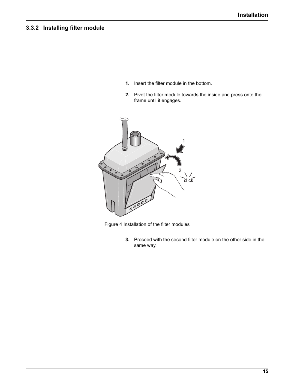 2 installing filter module | Hach-Lange Filter probe sc User Manual | Page 17 / 46