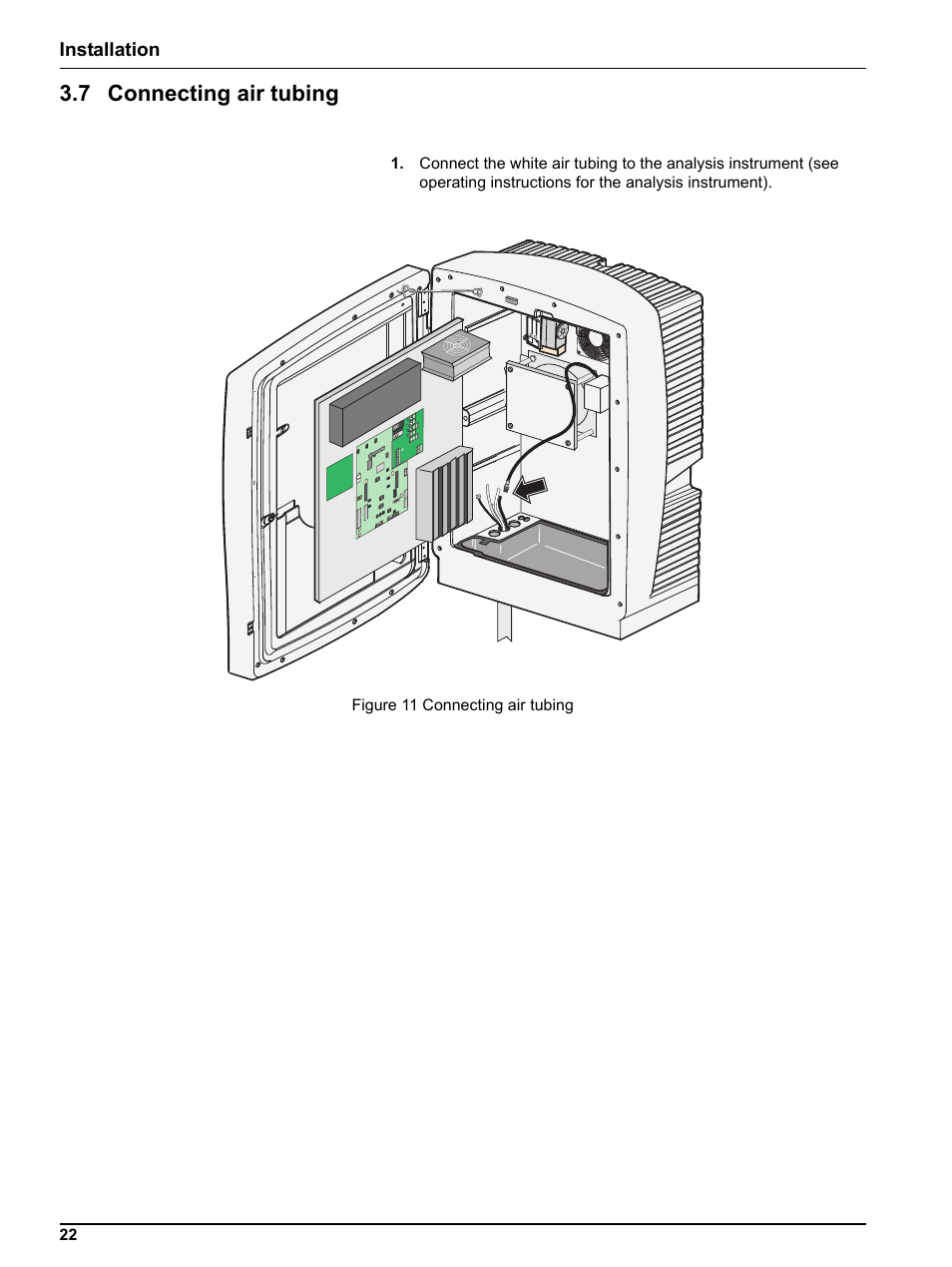 7 connecting air tubing | Hach-Lange Filter probe sc User Manual | Page 24 / 46