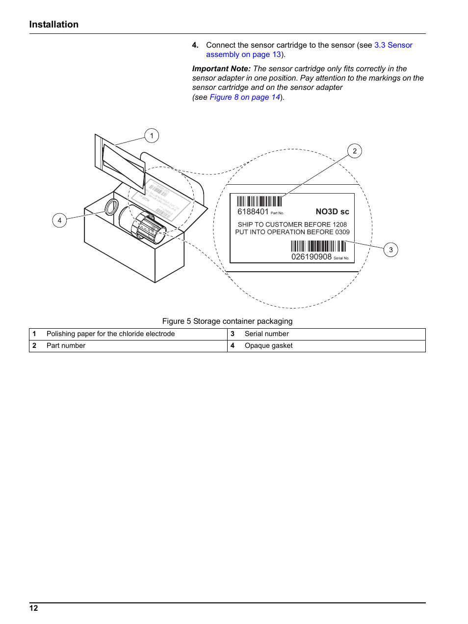 Installation | Hach-Lange NO3D sc Nitrate Sensor User Manual | Page 12 / 48