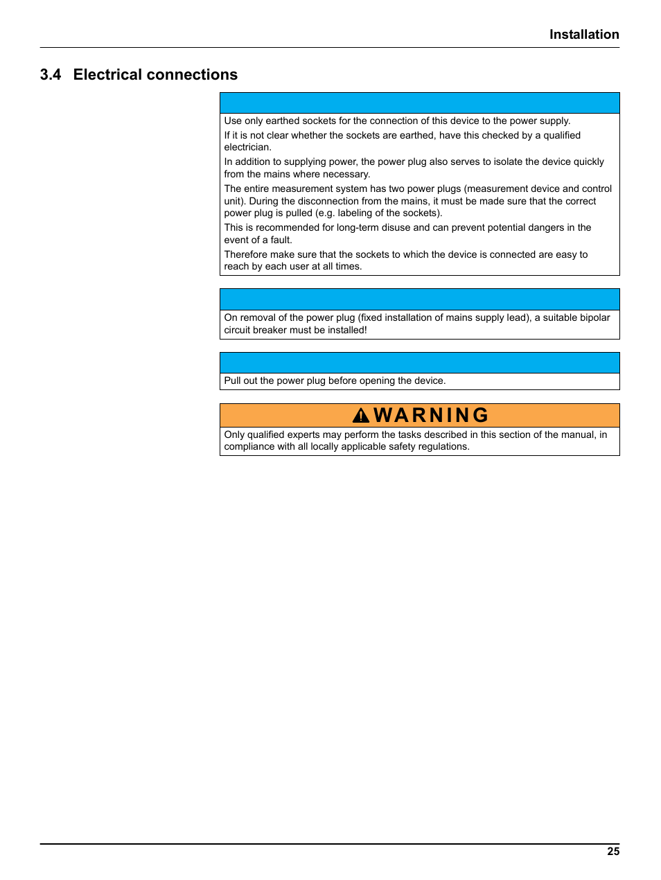 4 electrical connections | Hach-Lange FILTRAX User Manual User Manual | Page 27 / 58
