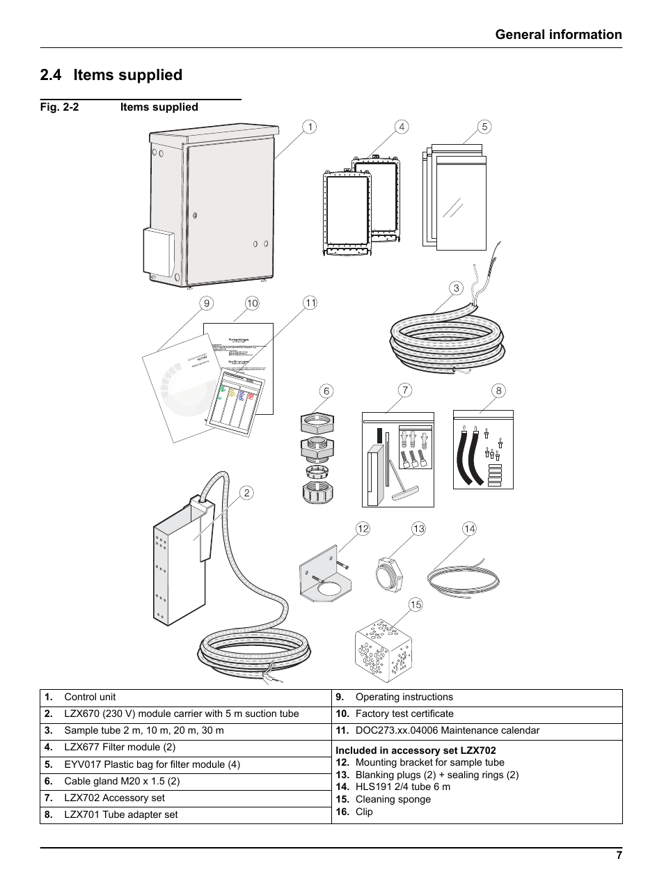 4 items supplied, General information | Hach-Lange FILTRAX User Manual User Manual | Page 9 / 58
