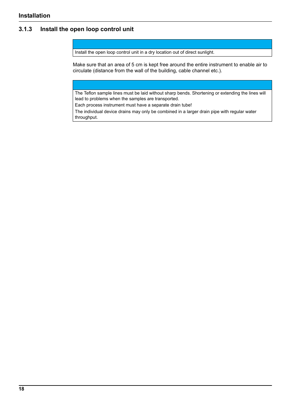 3 install the open loop control unit | Hach-Lange SIGMATAX2 User Manual | Page 18 / 44