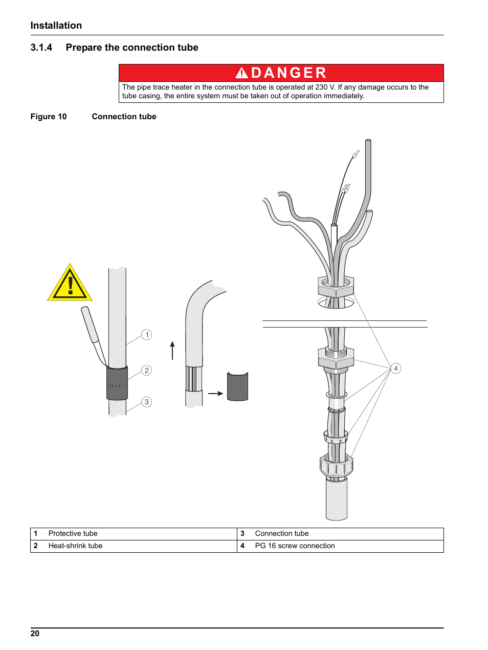 4 prepare the connection tube | Hach-Lange SIGMATAX2 User Manual | Page 20 / 44
