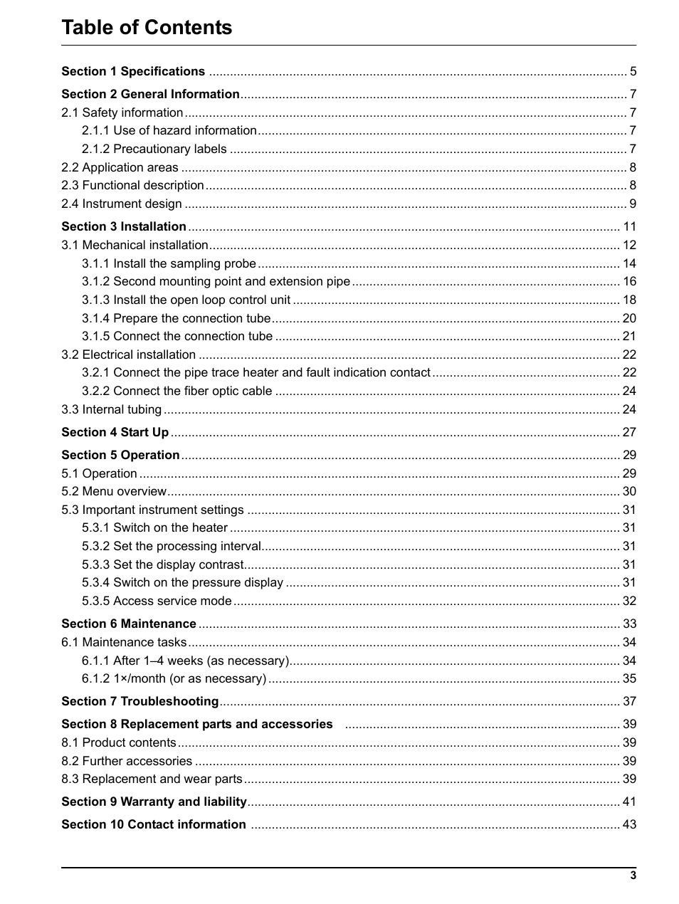 Hach-Lange SIGMATAX2 User Manual | Page 3 / 44