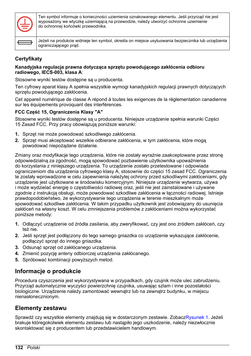Certyfikaty, Informacje o produkcie, Elementy zestawu | Hach-Lange High Output Airblast System (HOAB) User Manual | Page 132 / 272