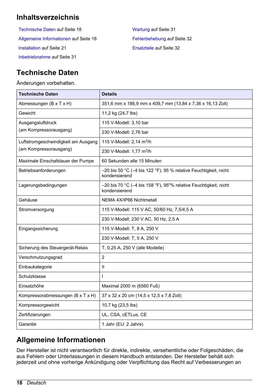 Hach-Lange High Output Airblast System (HOAB) User Manual | Page 18 / 272