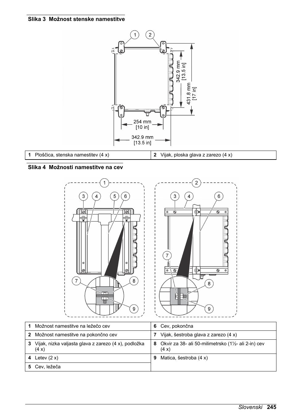 Slika 3, Slika 4 | Hach-Lange High Output Airblast System (HOAB) User Manual | Page 245 / 272