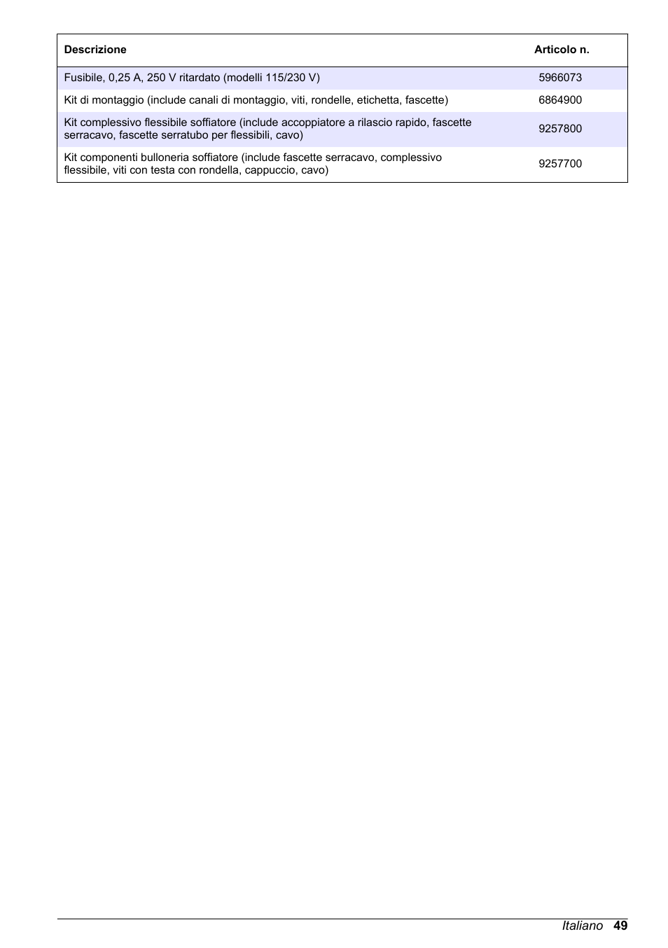 Hach-Lange High Output Airblast System (HOAB) User Manual | Page 49 / 272