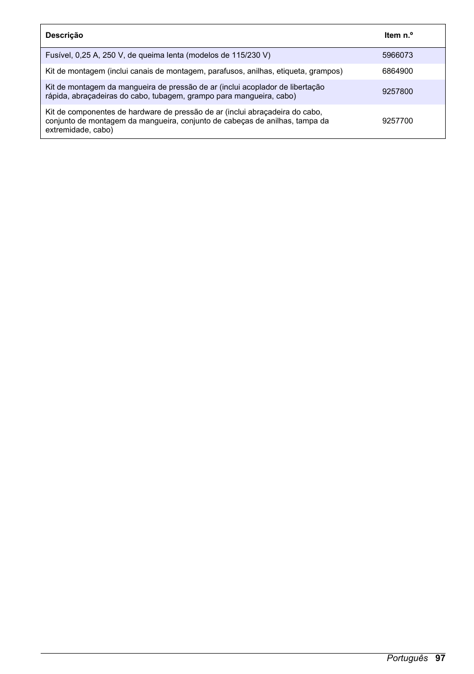 Hach-Lange High Output Airblast System (HOAB) User Manual | Page 97 / 272