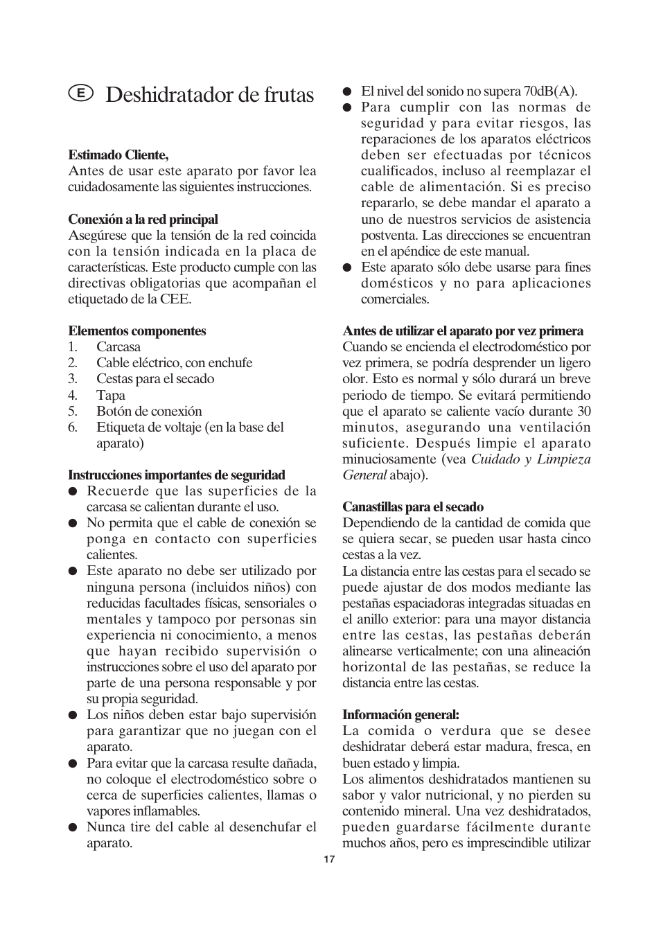 Deshidratador de frutas | SEVERIN OD 2940 User Manual | Page 17 / 50
