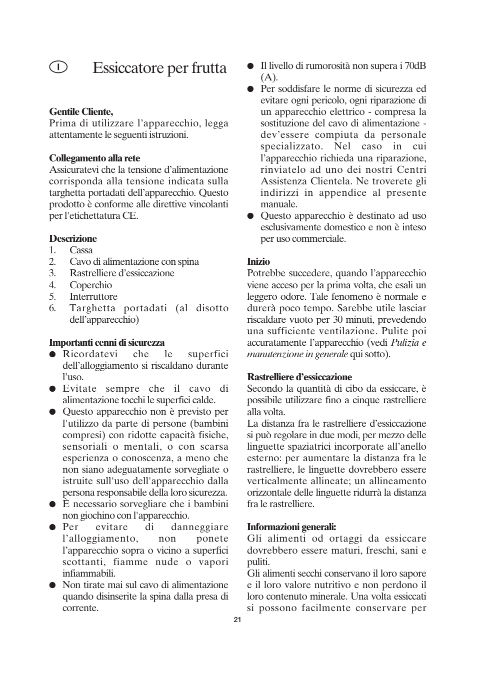 Essiccatore per frutta | SEVERIN OD 2940 User Manual | Page 21 / 50