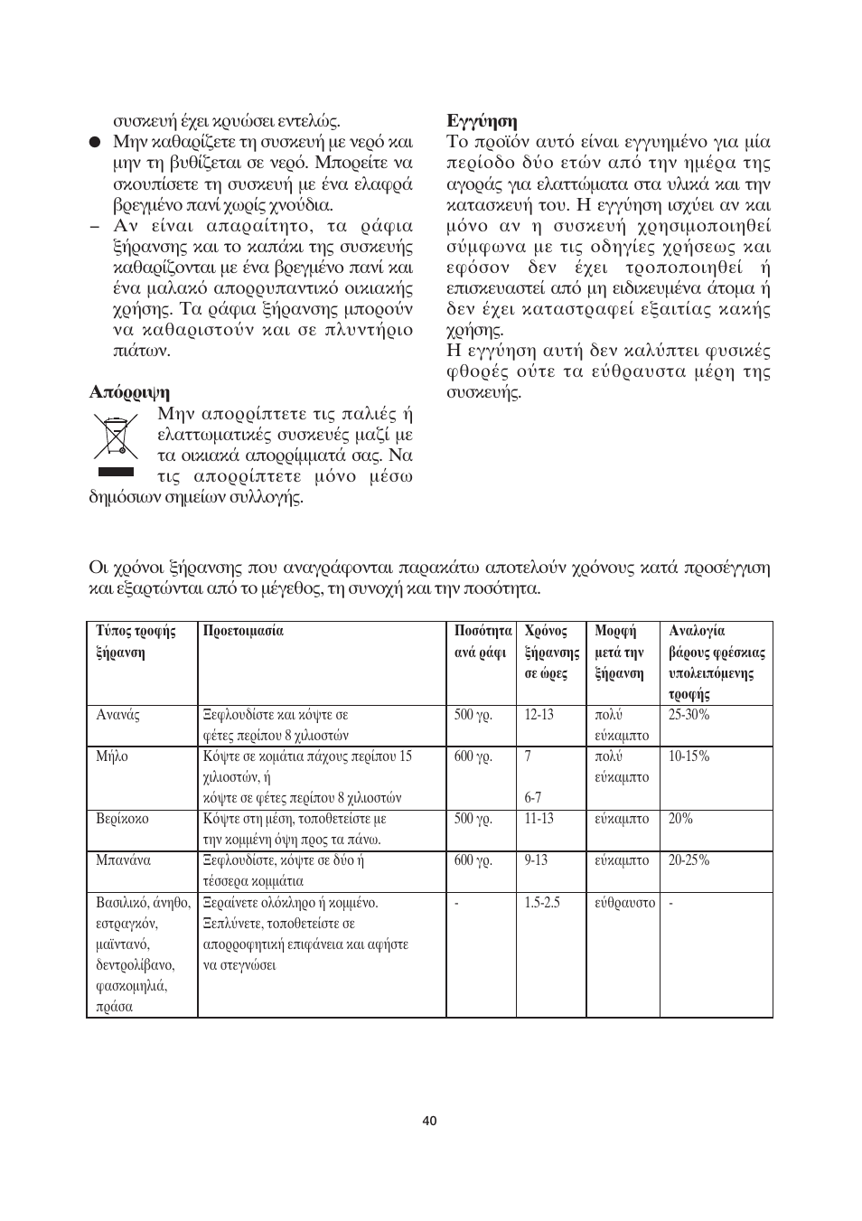 SEVERIN OD 2940 User Manual | Page 40 / 50
