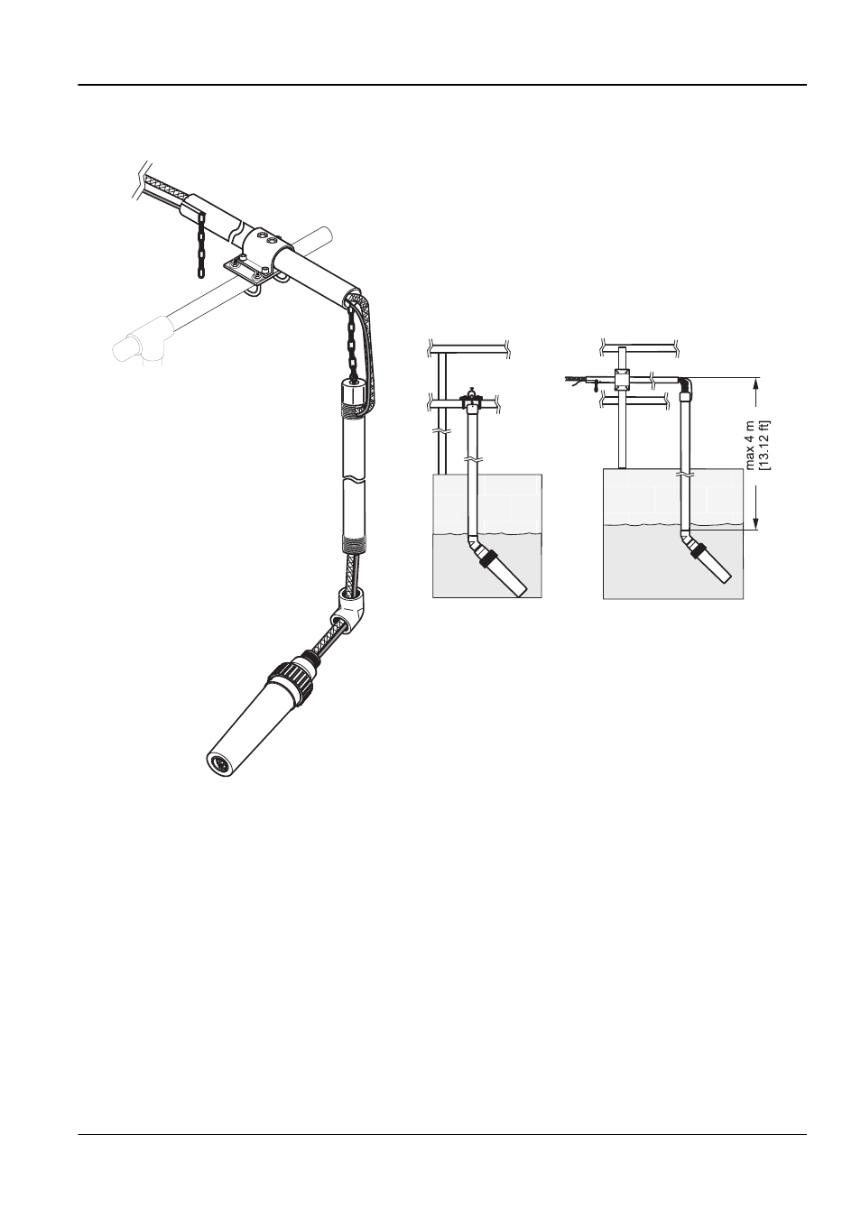 For rail mounting | Hach-Lange NH4D sc Chain Mount Kit User Manual | Page 11 / 12
