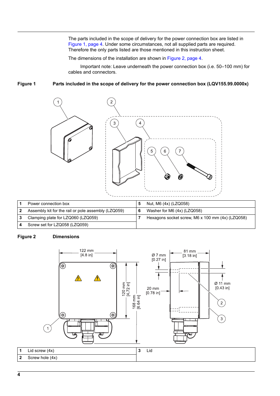 Hach-Lange Power connection box for SC analyzers User Manual | Page 4 / 14