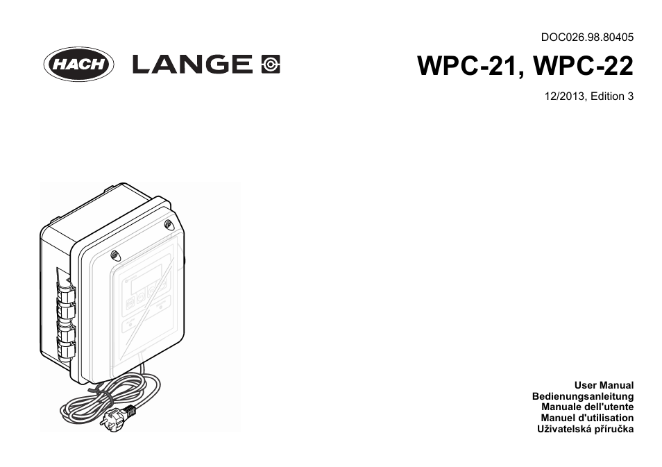 Hach-Lange WPC-22 User Manual | 98 pages