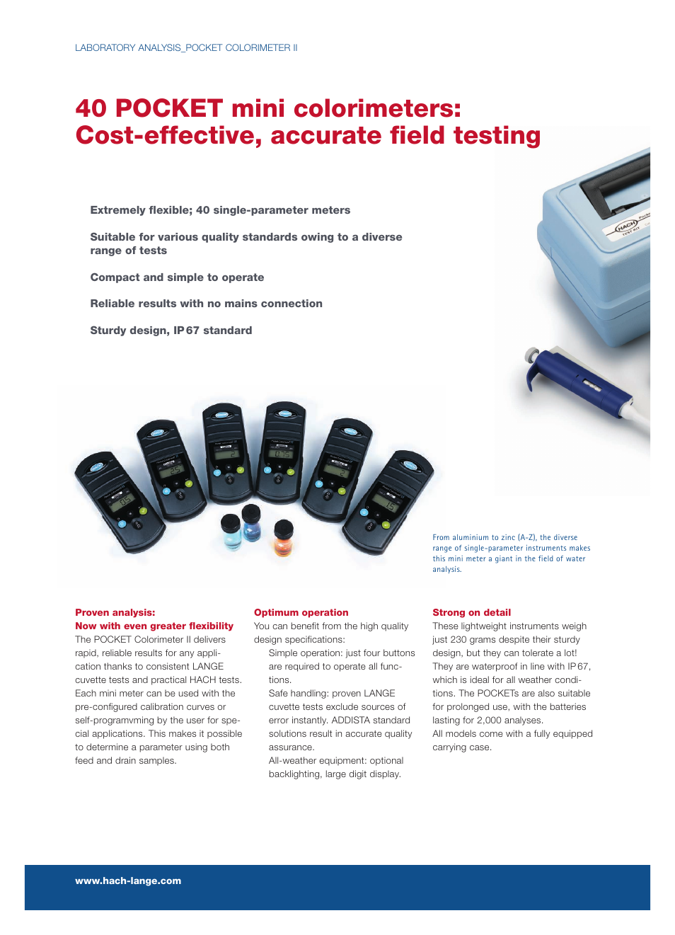 Hach-Lange POCKET Colorimeter II User Manual | Page 2 / 4