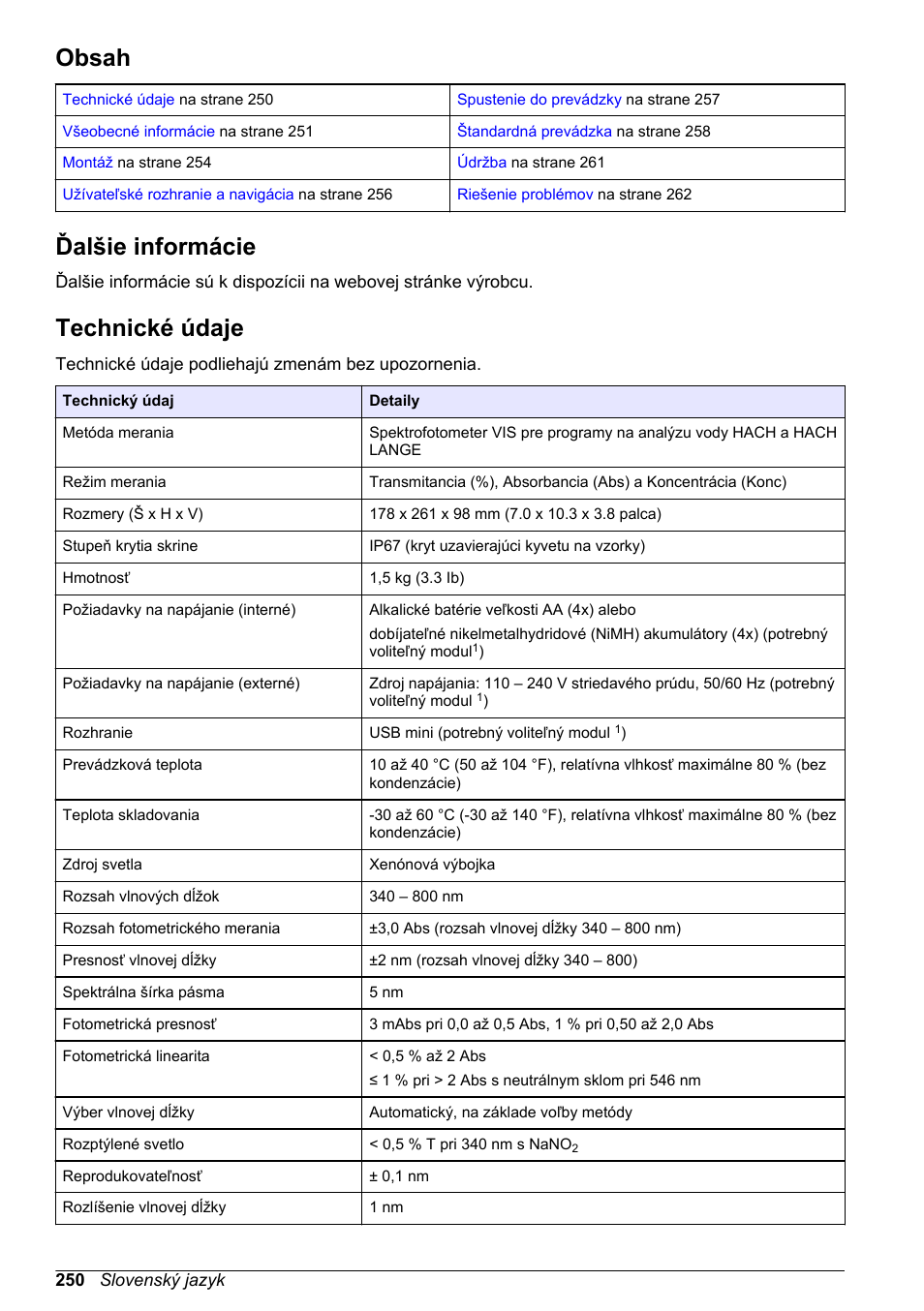 Hach-Lange DR1900 Basic User Manual User Manual | Page 250 / 318