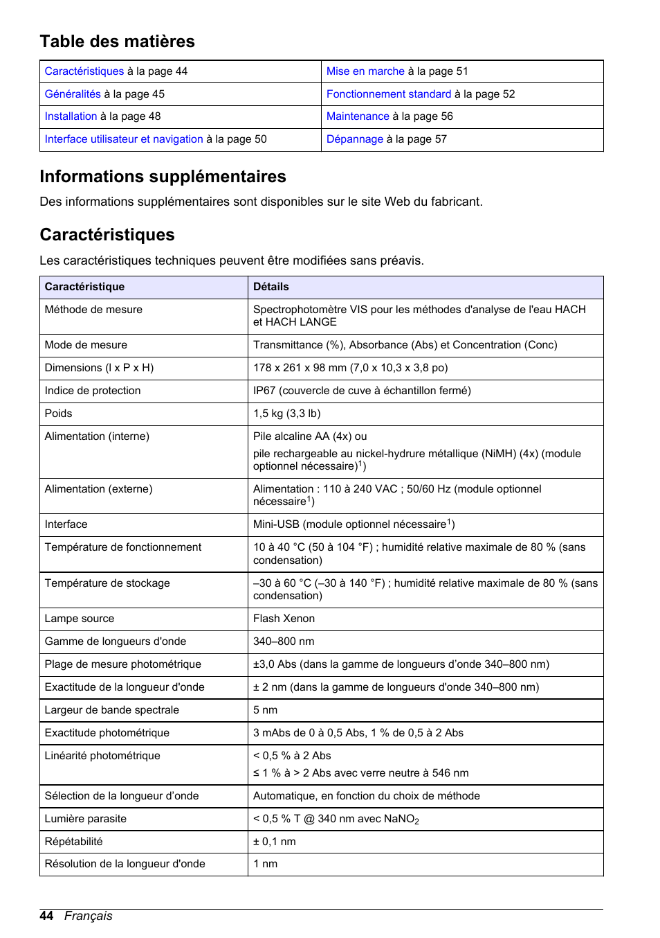 Hach-Lange DR1900 Basic User Manual User Manual | Page 44 / 318