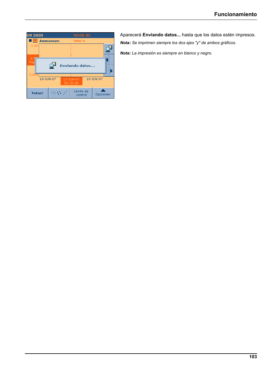 Funcionamiento | Hach-Lange DR 3800 Additional Software LINK2SC User Manual | Page 115 / 148