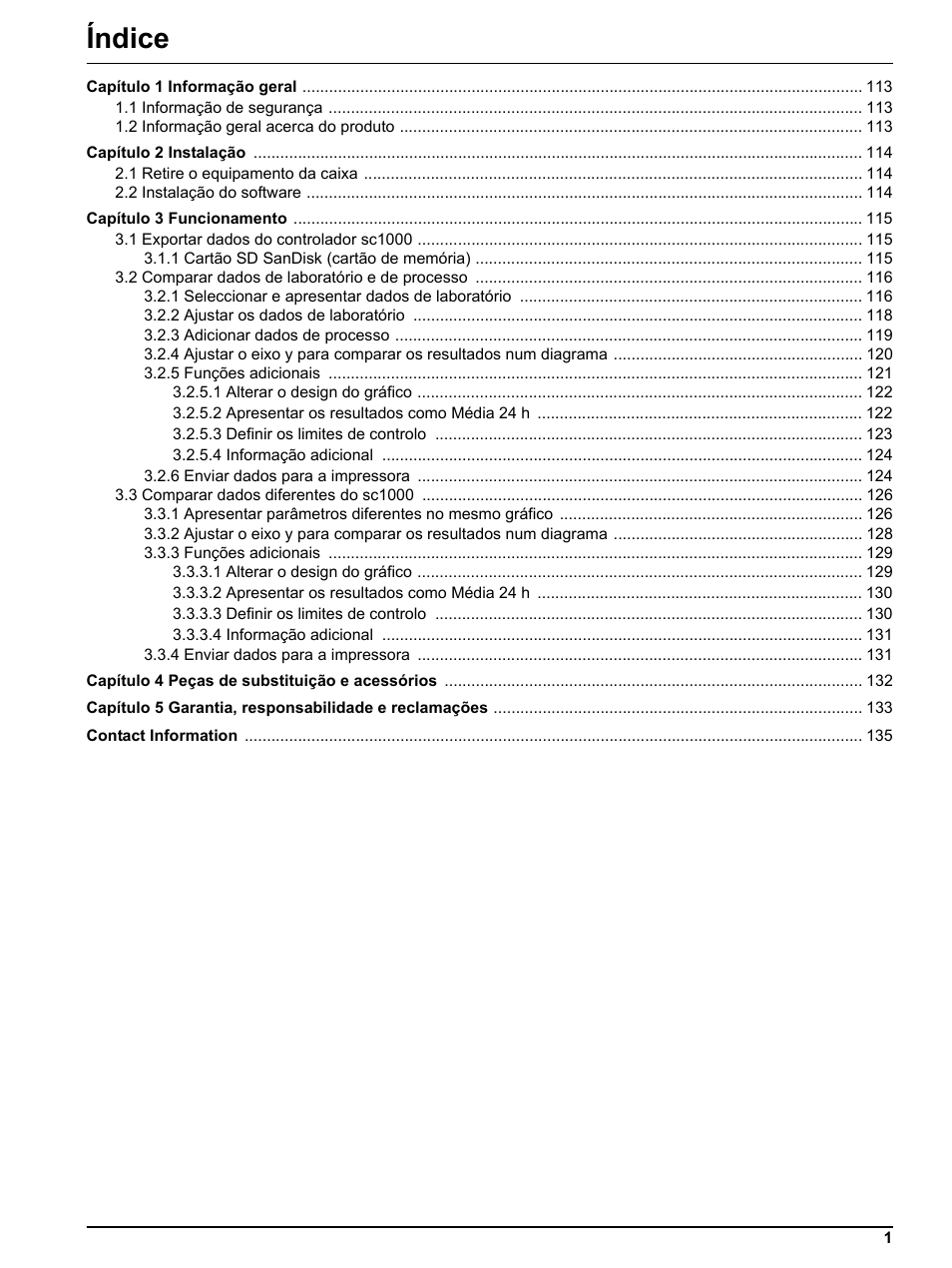 Índice | Hach-Lange DR 3800 Additional Software LINK2SC User Manual | Page 13 / 148
