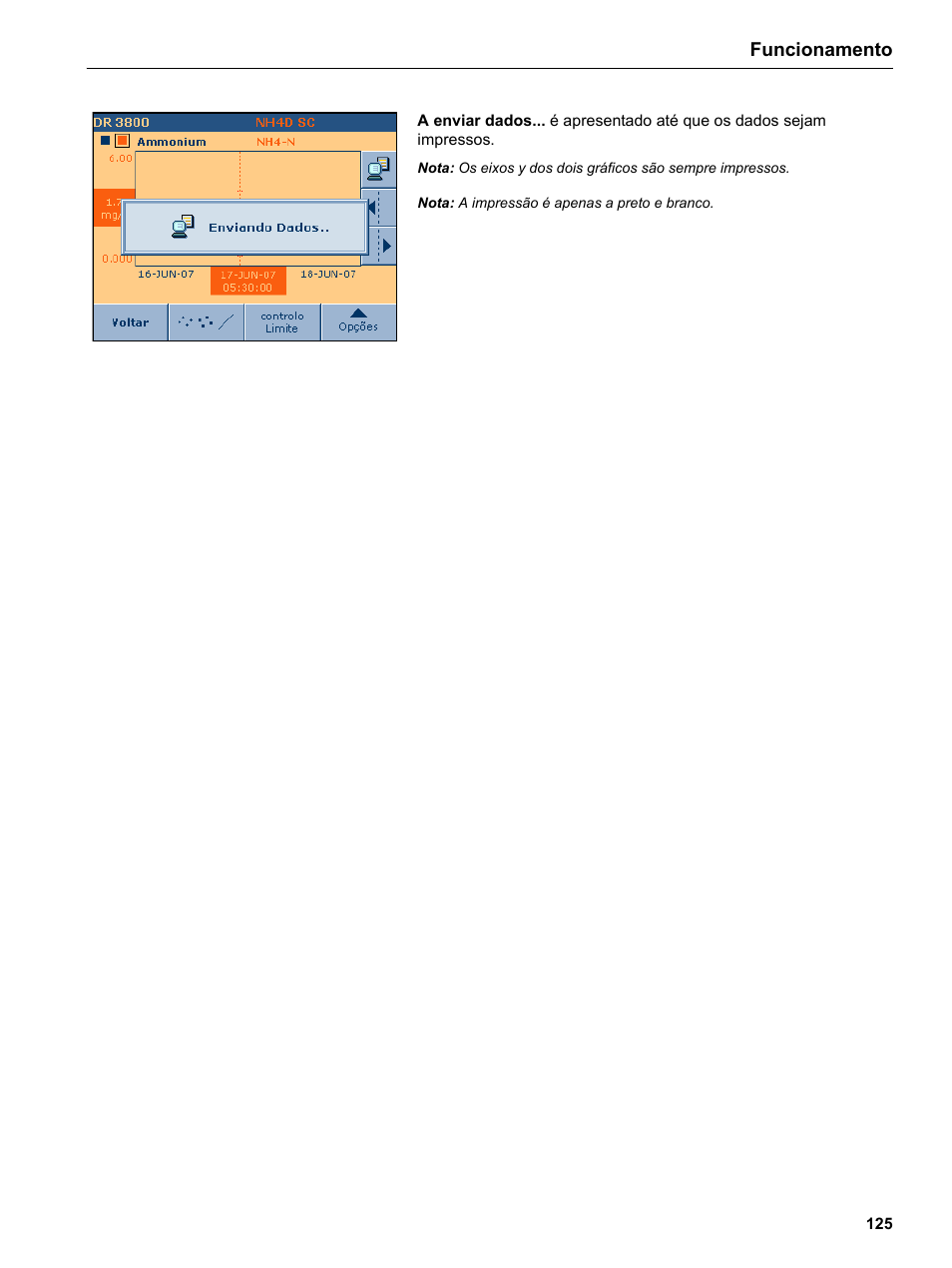 Funcionamento | Hach-Lange DR 3800 Additional Software LINK2SC User Manual | Page 137 / 148