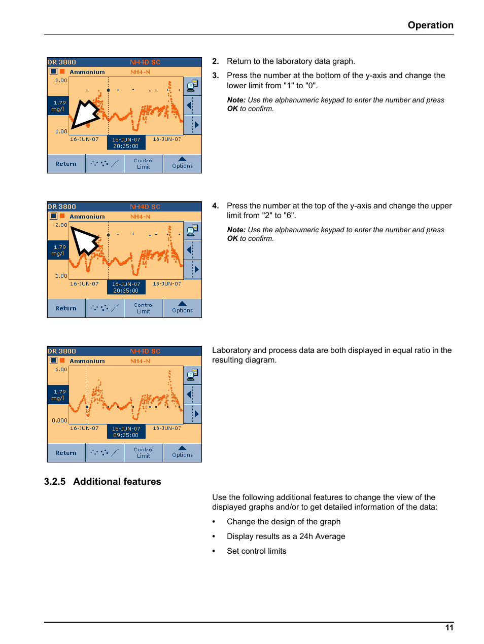 5 additional features, Operation | Hach-Lange DR 3800 Additional Software LINK2SC User Manual | Page 23 / 148