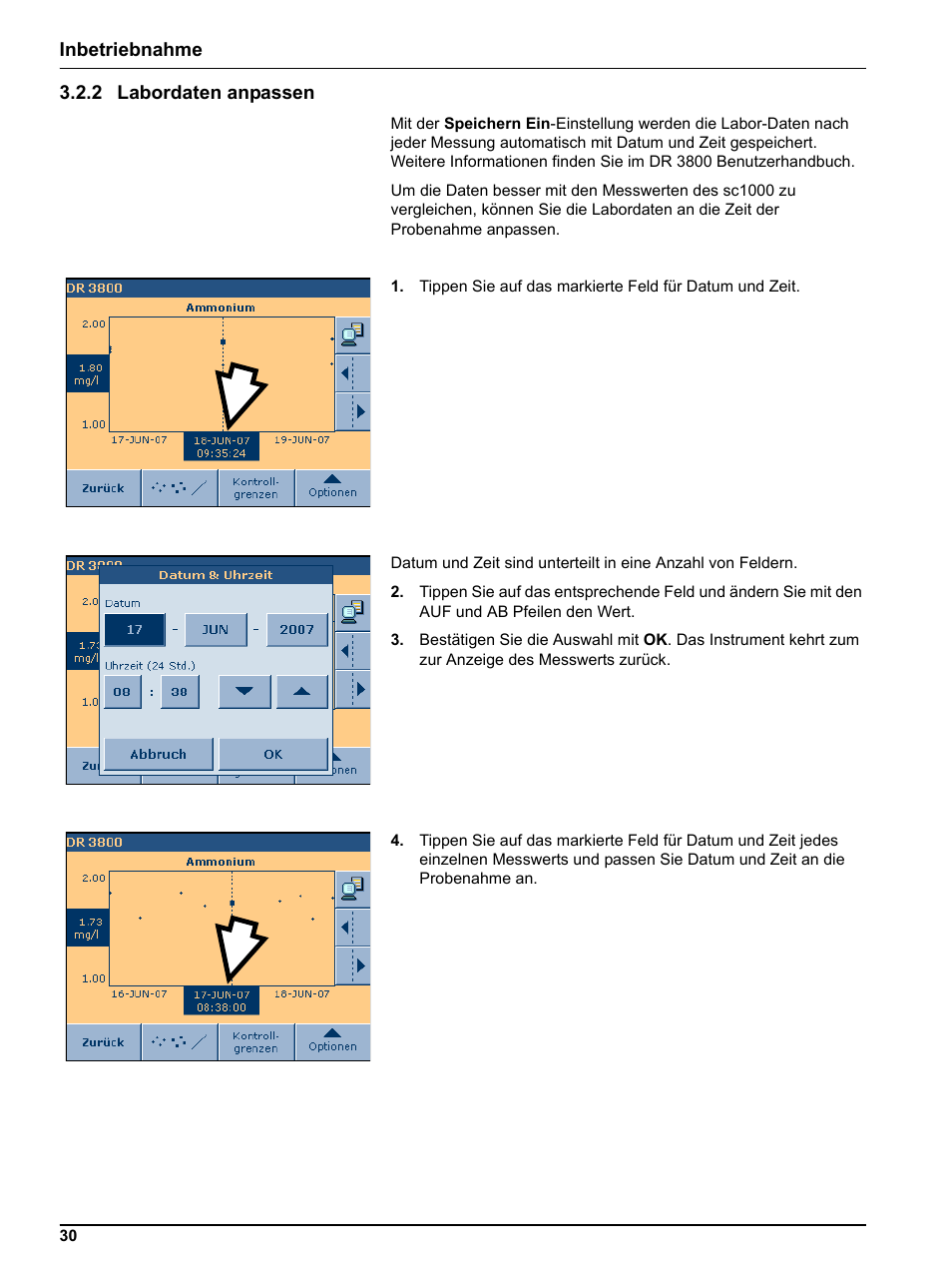 2 labordaten anpassen | Hach-Lange DR 3800 Additional Software LINK2SC User Manual | Page 42 / 148