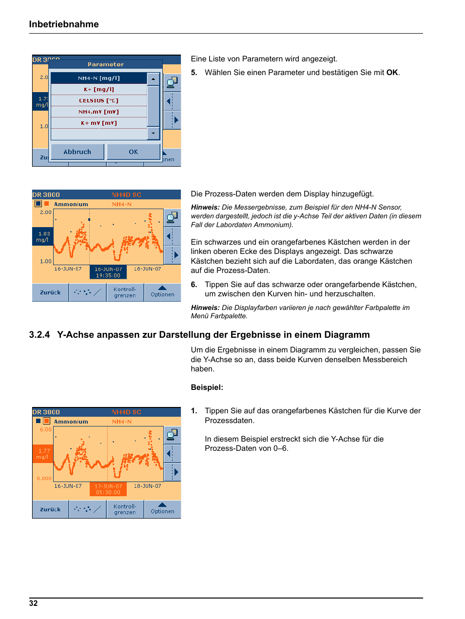 Inbetriebnahme | Hach-Lange DR 3800 Additional Software LINK2SC User Manual | Page 44 / 148