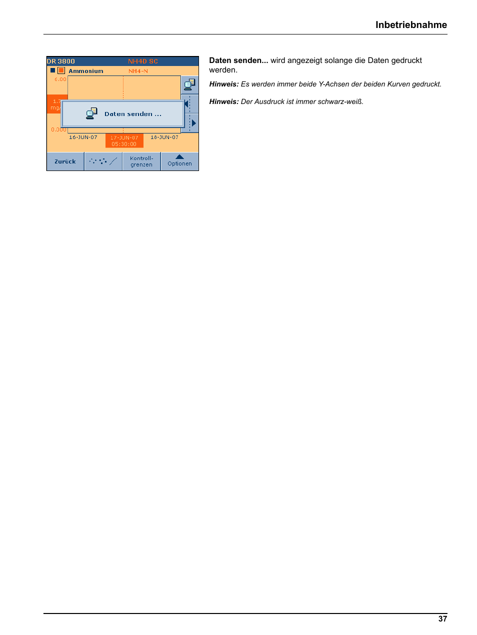 Inbetriebnahme | Hach-Lange DR 3800 Additional Software LINK2SC User Manual | Page 49 / 148